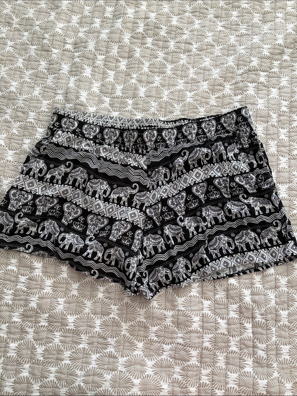 Raya Sun Elephant Print Shorts
